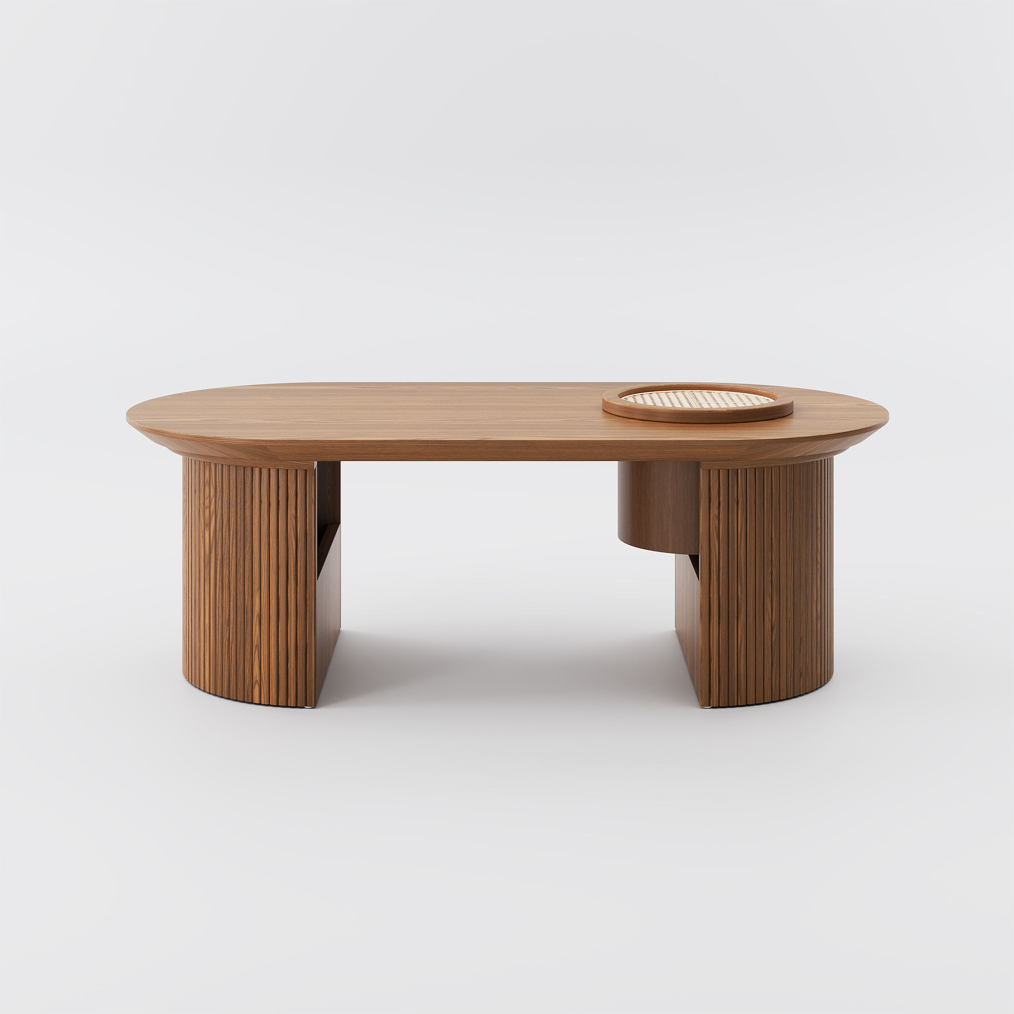Walnut Walnut Color MDF Coffee Tables
