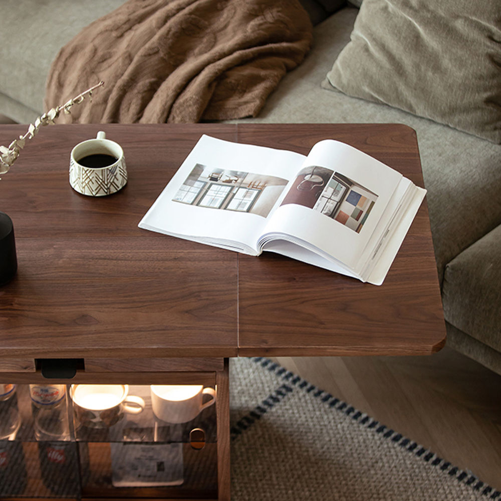 Wood Walnut Color Plywood Coffee Tables