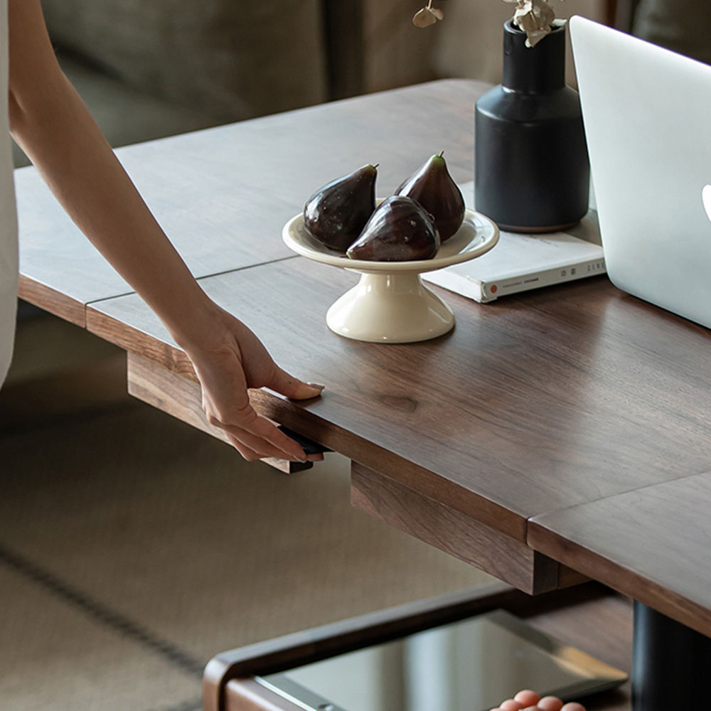 Fully Assemble Walnut Color Plywood Coffee Tables