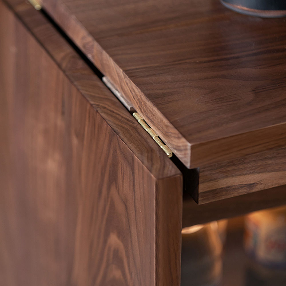Modern Walnut Color Plywood Coffee Tables