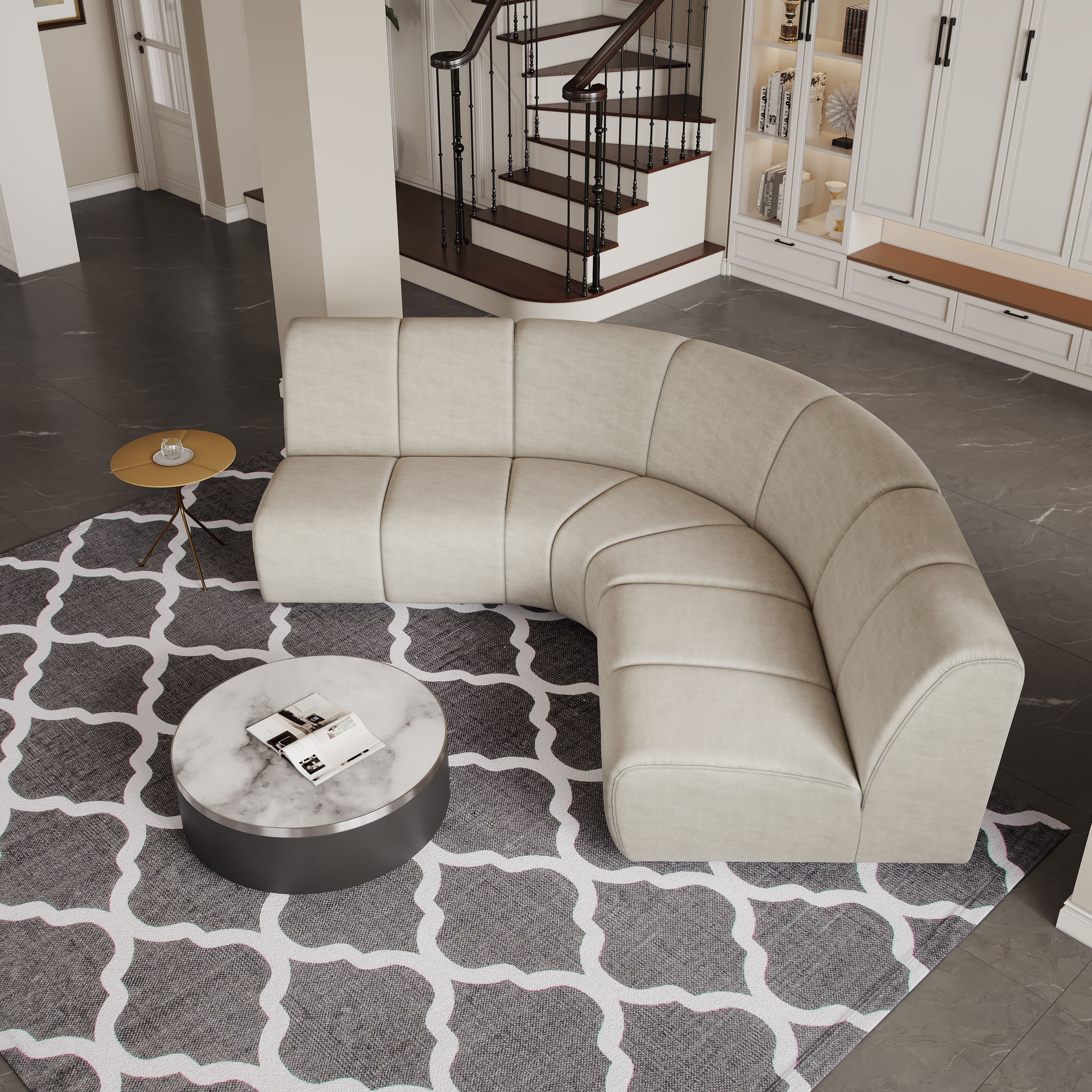 Sintered Stone Black MDF Coffee Tables