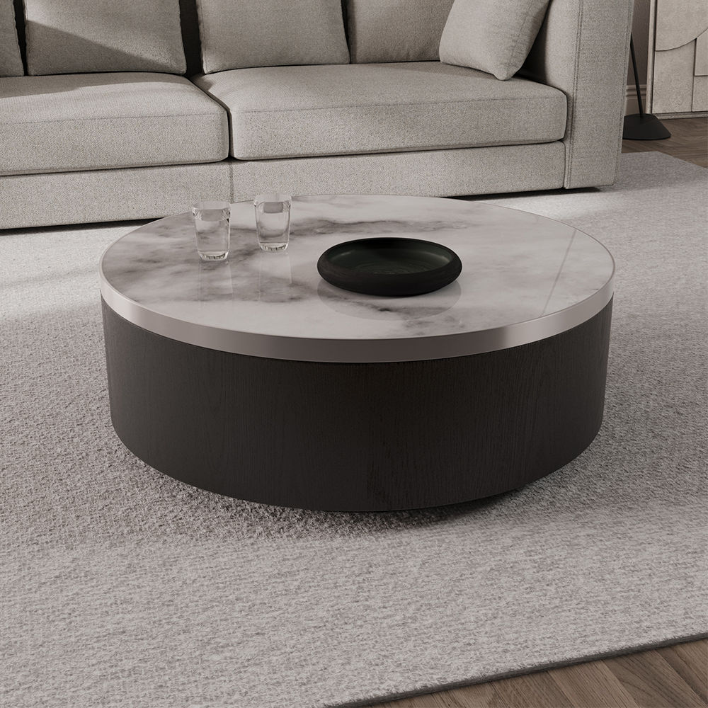 with Storage Black MDF Coffee Tables