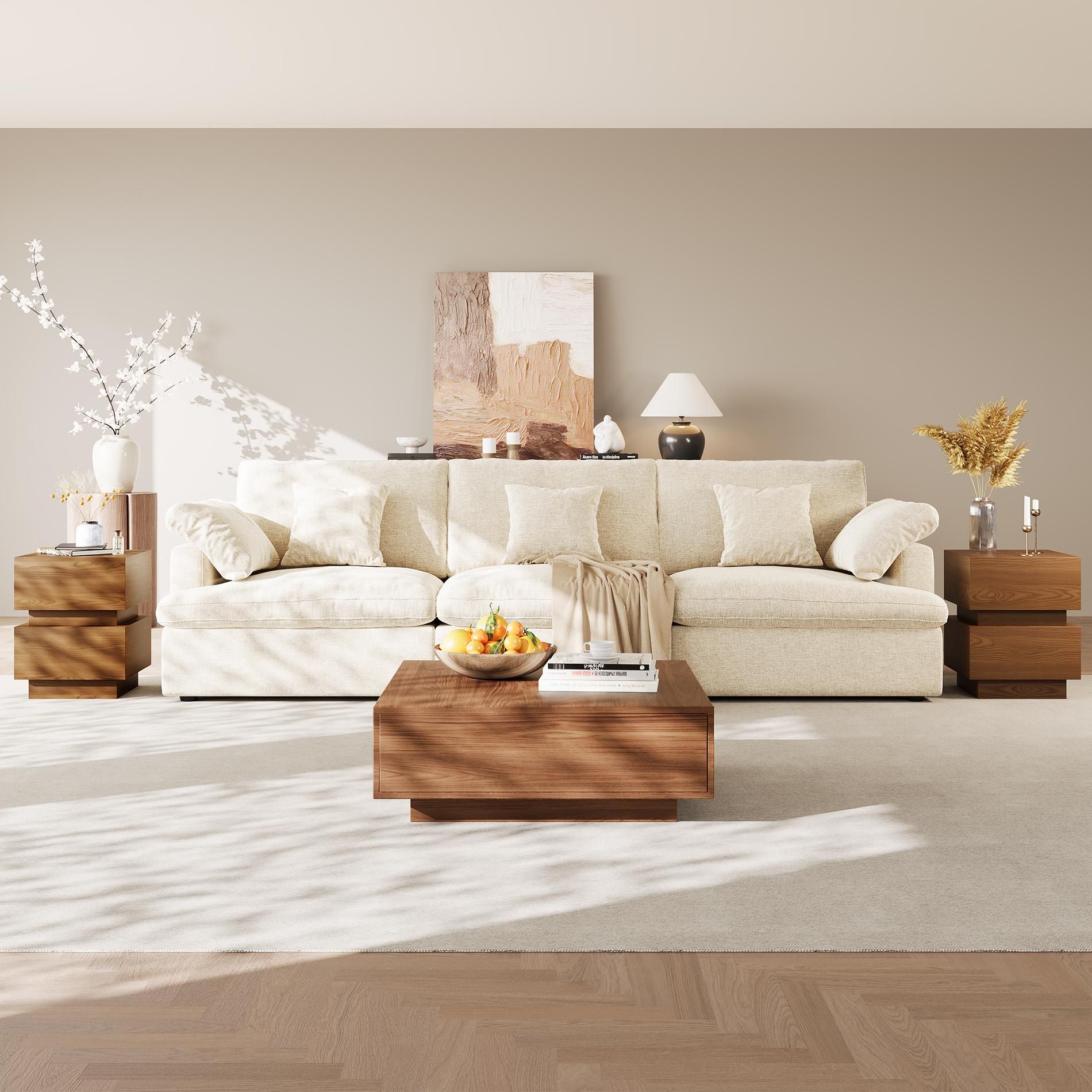 Square Brown MDF Coffee Tables
