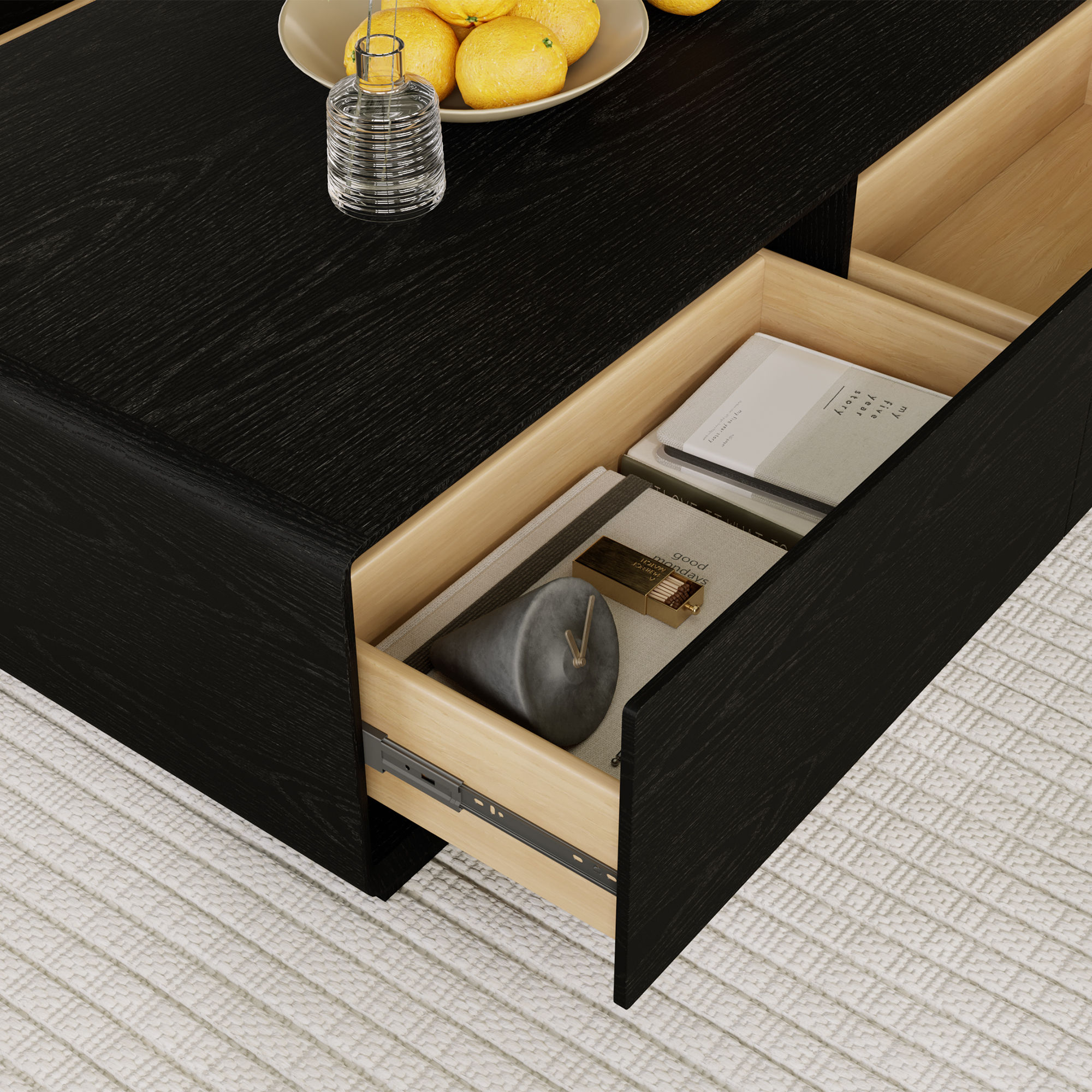 Wood Black MDF Coffee Tables