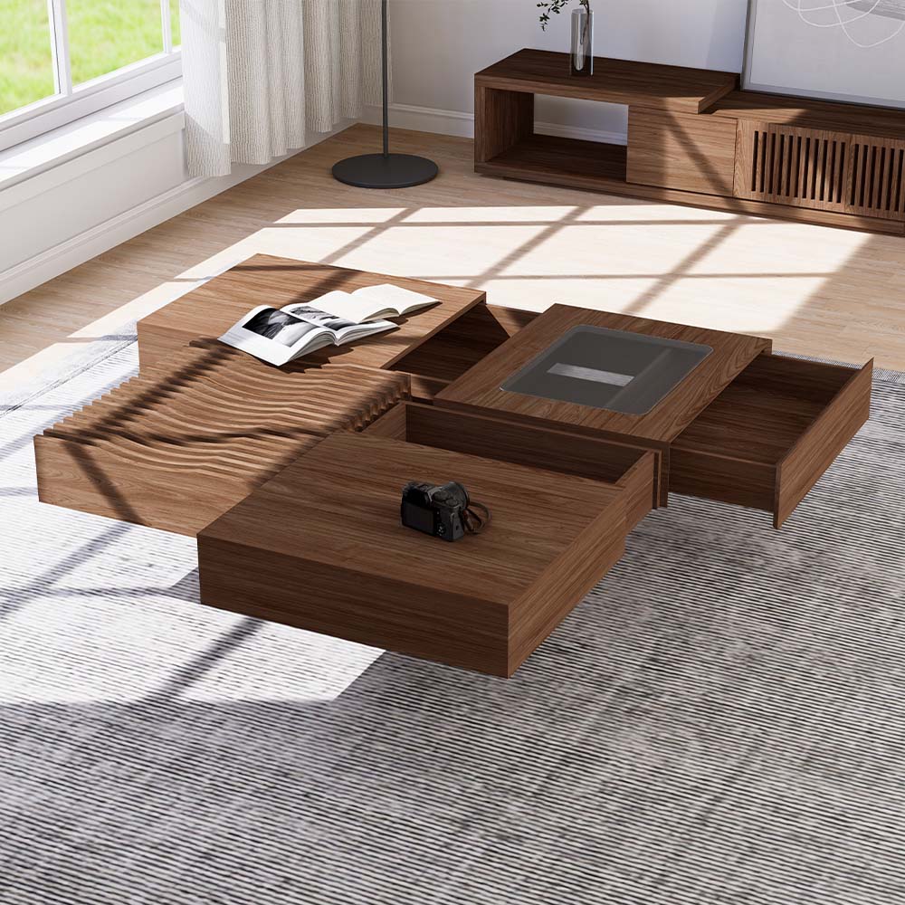 Wood Walnut MDF Coffee Tables