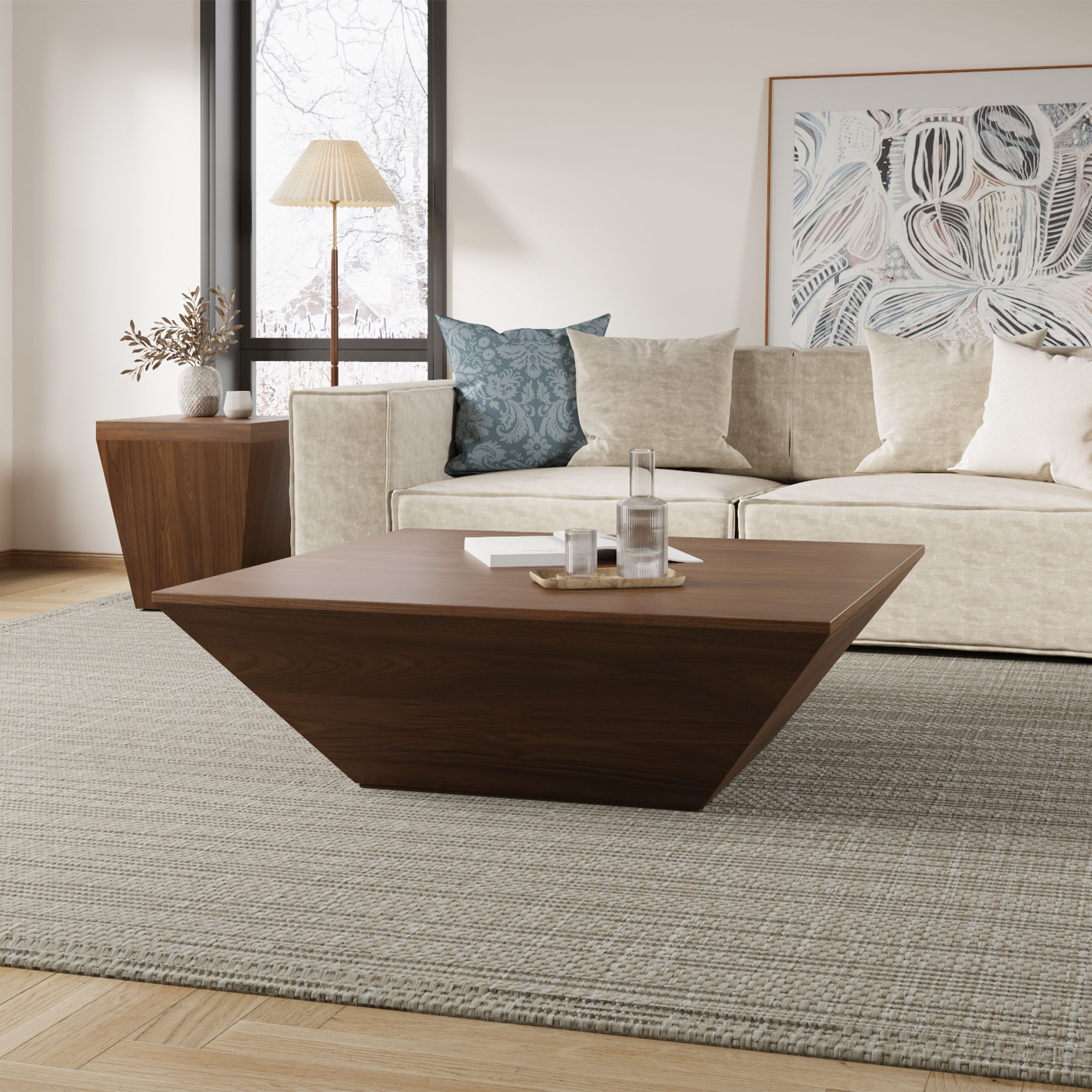 with Drawers Brown MDF Coffee Tables