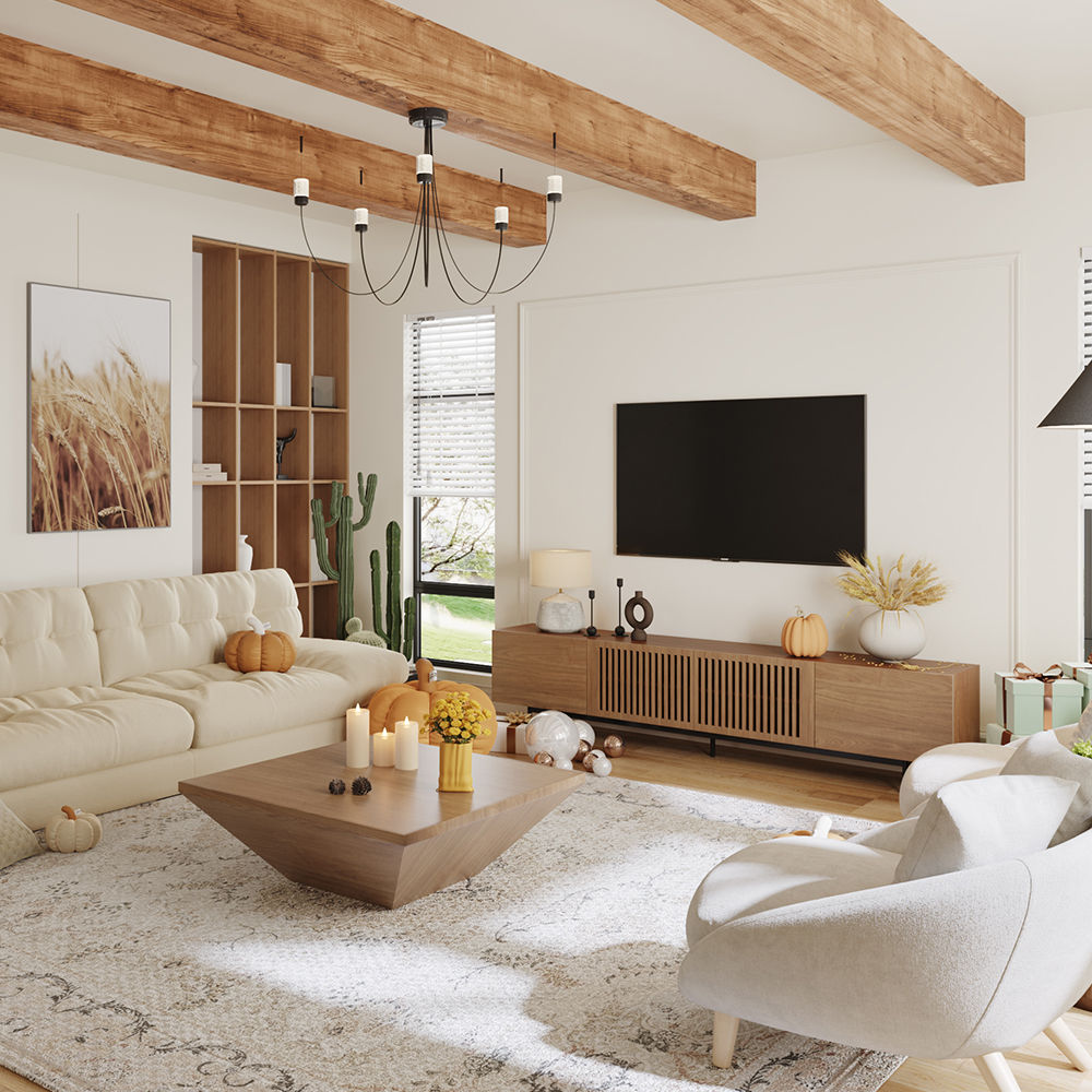 Wood Brown MDF Coffee Tables