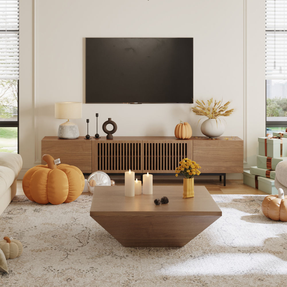 On the Ground Brown MDF Coffee Tables