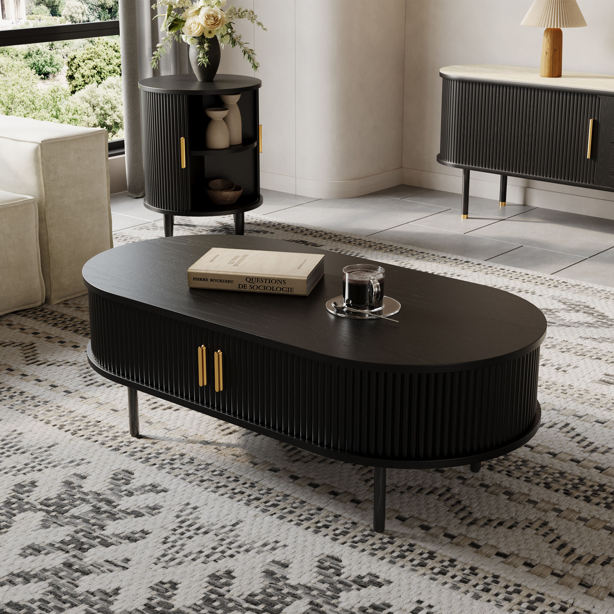 Black Plywood Coffee Tables
