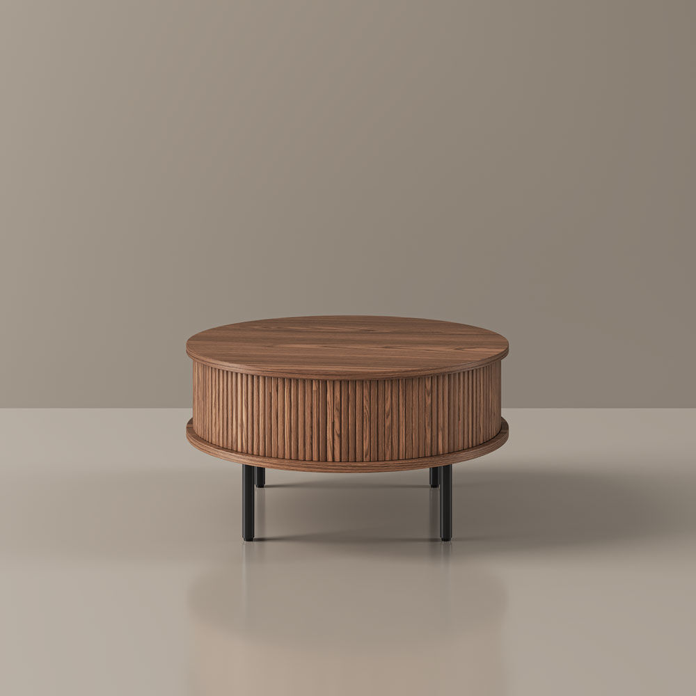 Mid Century Modern Walnut Color Plywood Coffee Tables