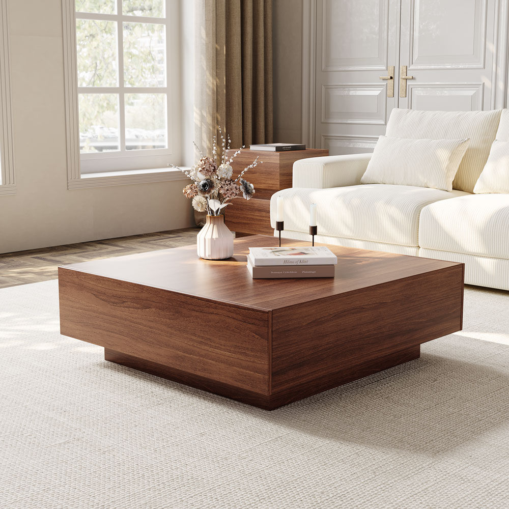 Wood Brown MDF Coffee Tables