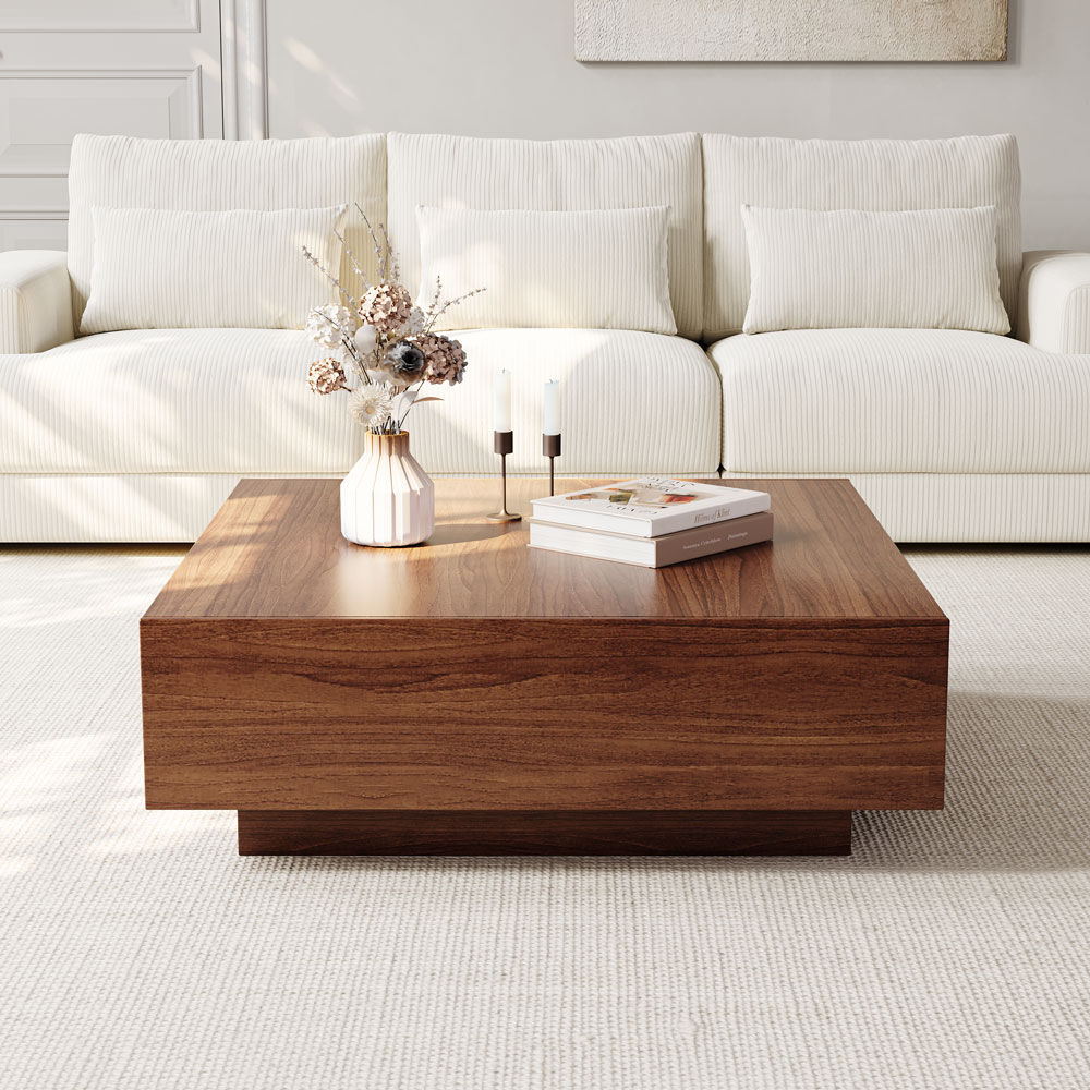 Wood Brown MDF Coffee Tables