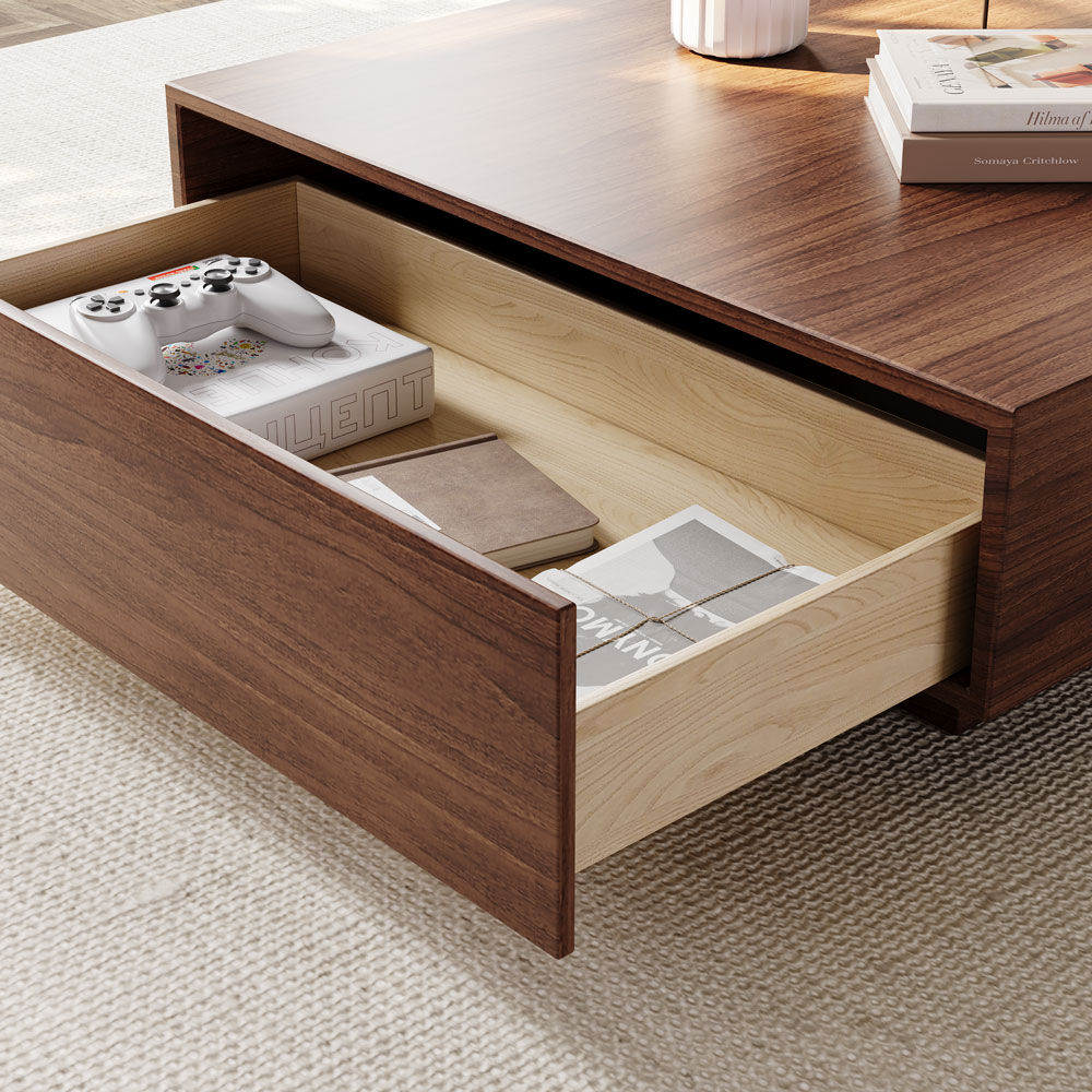 Wood Brown MDF Coffee Tables