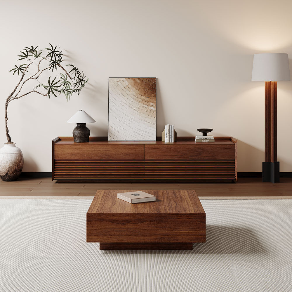 Wood Brown MDF Coffee Tables