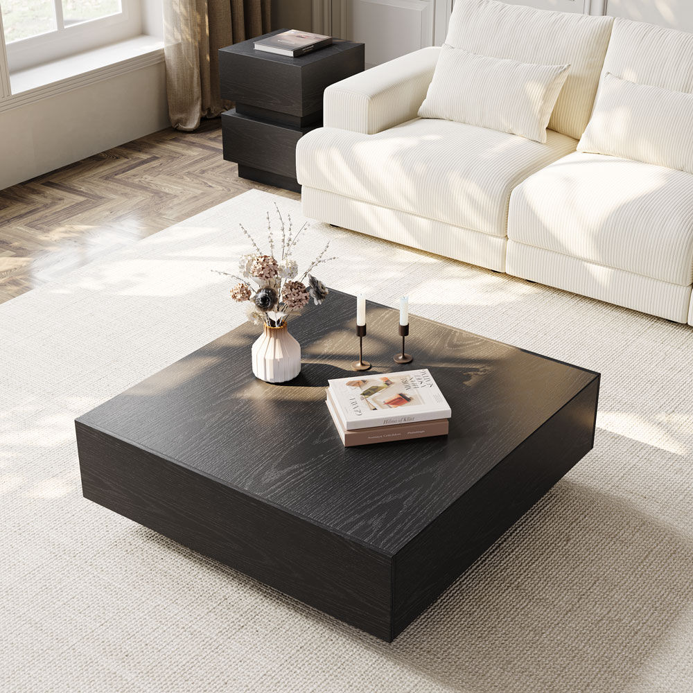Black Black MDF Coffee Tables