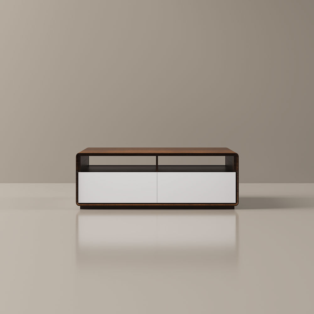 Rectangular Wood & White MDF Coffee Tables