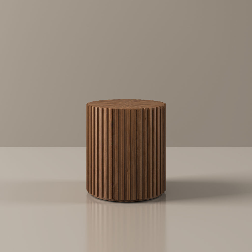 Mid-Century Modern Walnut Color MDF Coffee Tables