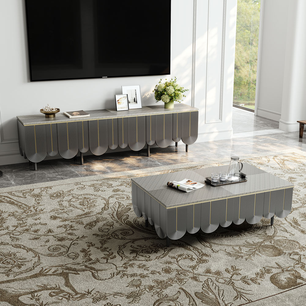Gray MDF Coffee Tables