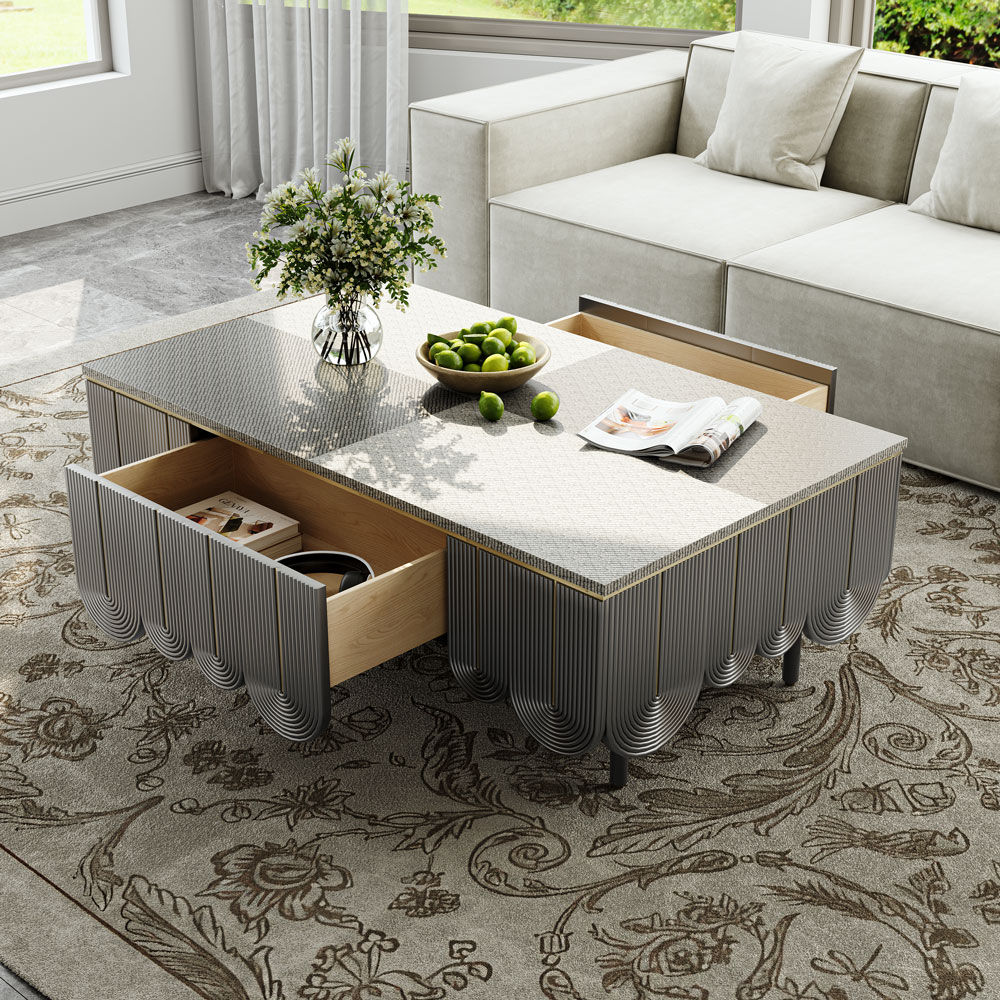Gray MDF Coffee Tables