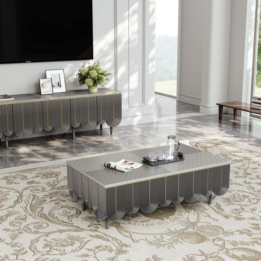 Gray MDF Coffee Tables