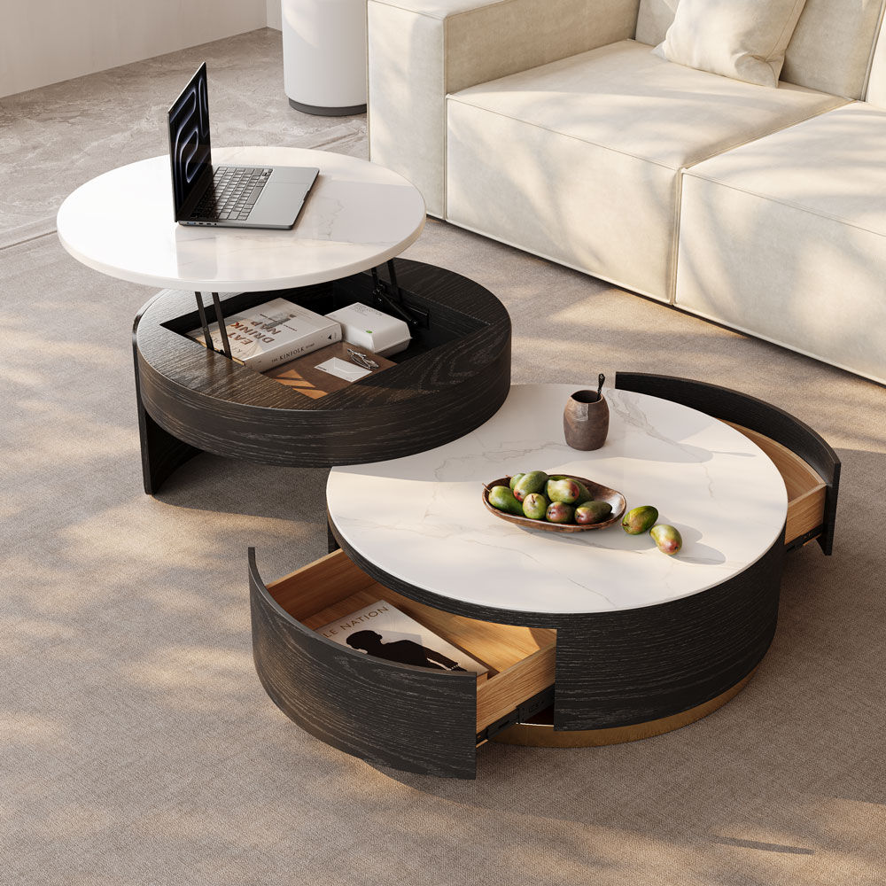 Wood Smoky MDF Coffee Tables