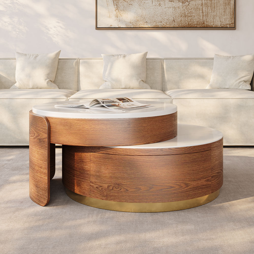 Wood Walnut MDF Coffee Tables