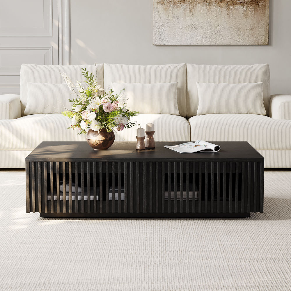 Wood Black MDF Coffee Tables