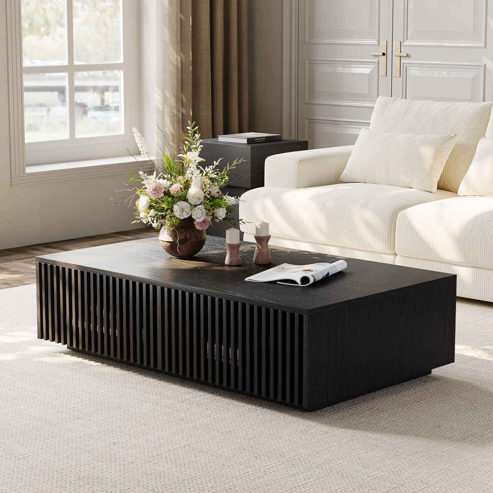 Wood Black MDF Coffee Tables