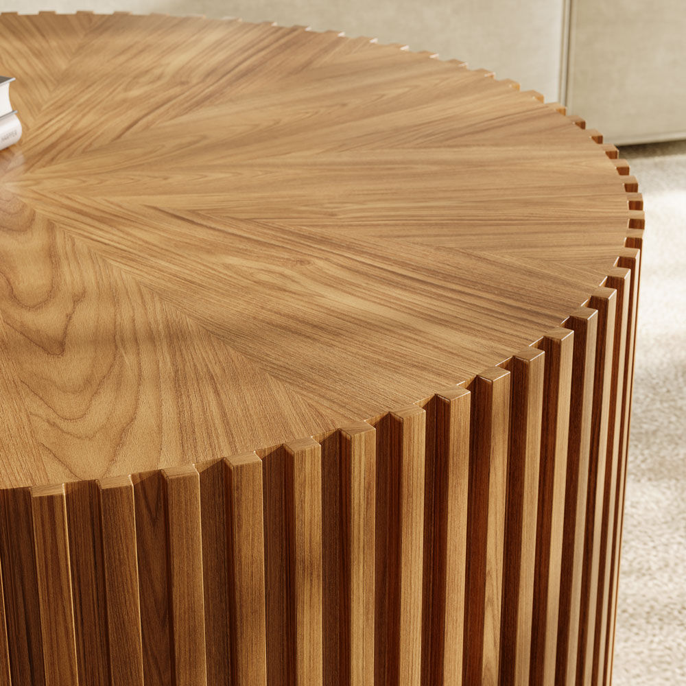 Wood Walnut Color MDF Coffee Tables