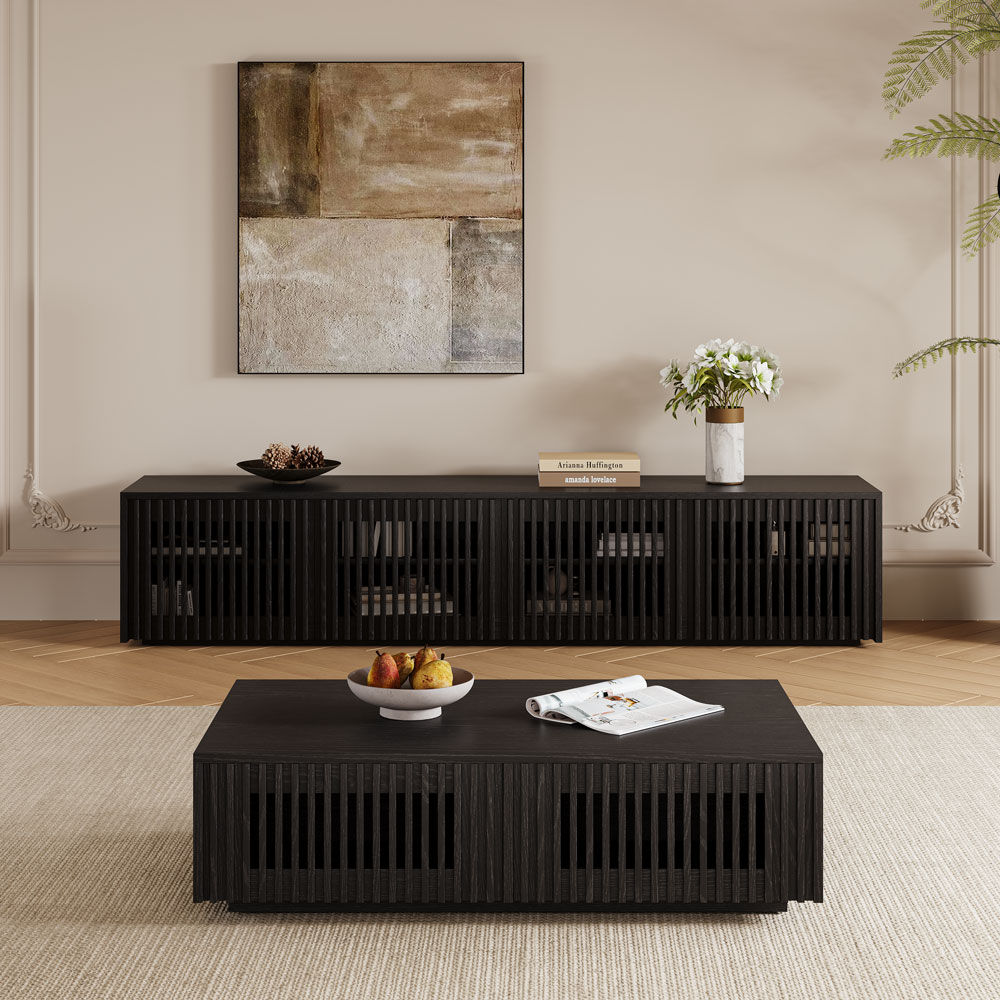 Modern Black MDF Coffee Tables