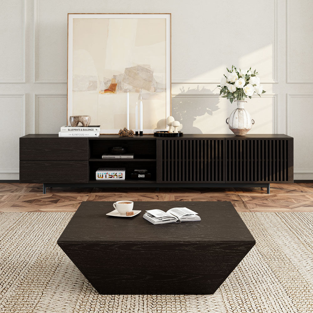 Wood Black MDF Coffee Tables