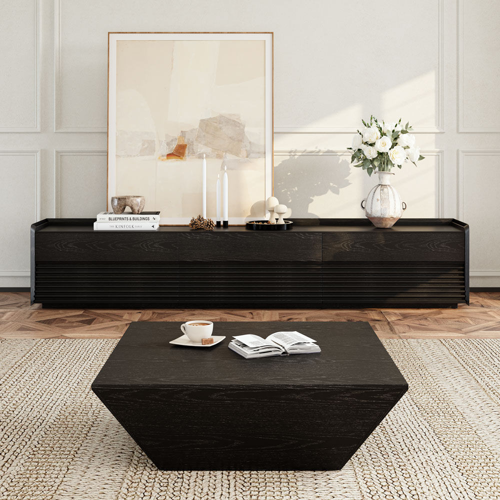 Black Black MDF Coffee Tables