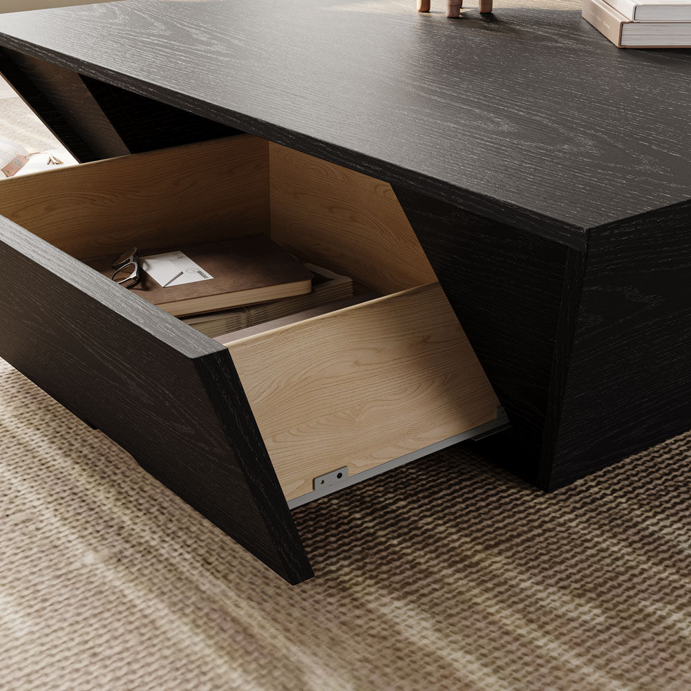 Wood Black MDF Coffee Tables
