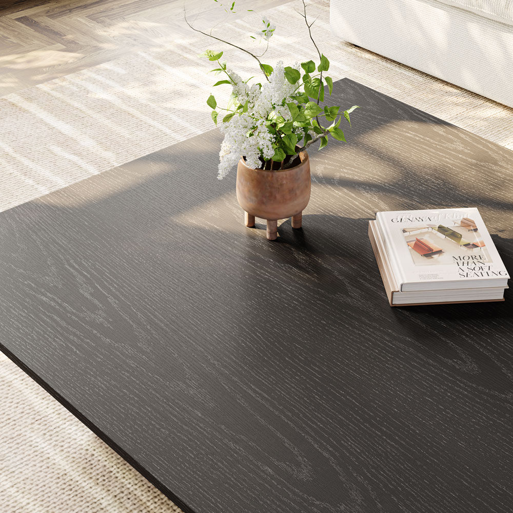 Black Black MDF Coffee Tables