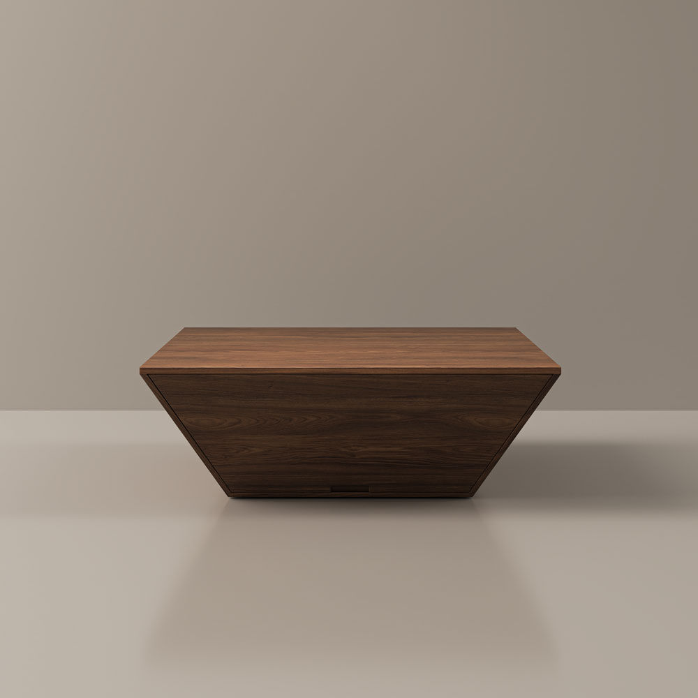 Square Walnut MDF Coffee Tables