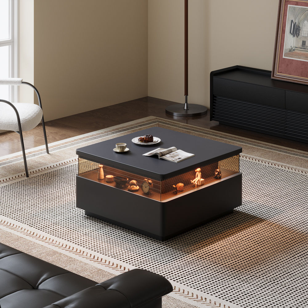 Sintered Stone Black Sintered Stone Coffee Tables