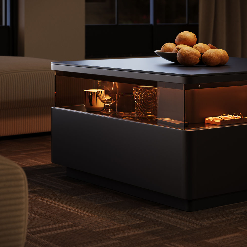 Sintered Stone Black Sintered Stone Coffee Tables