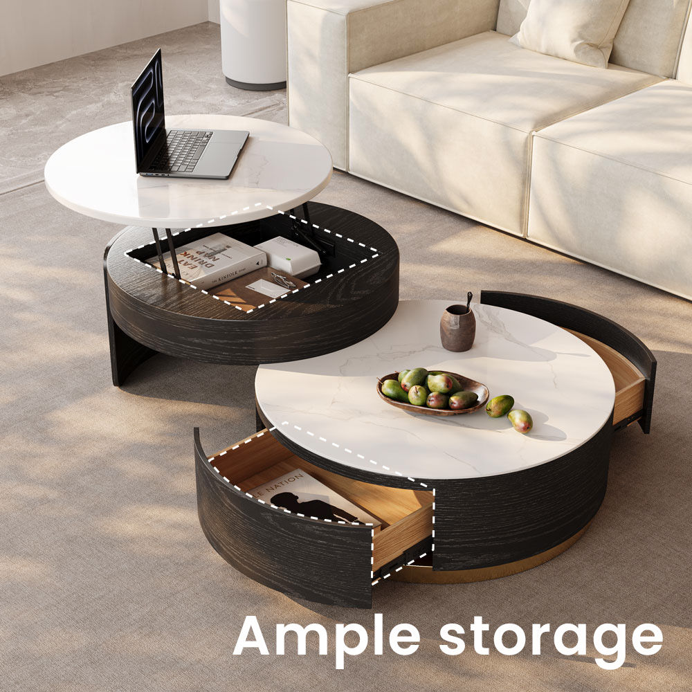 Black Smoky MDF Coffee Tables