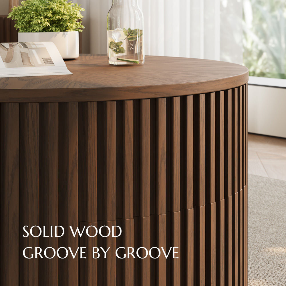 Brown Dark Walnut Plywood Coffee Tables