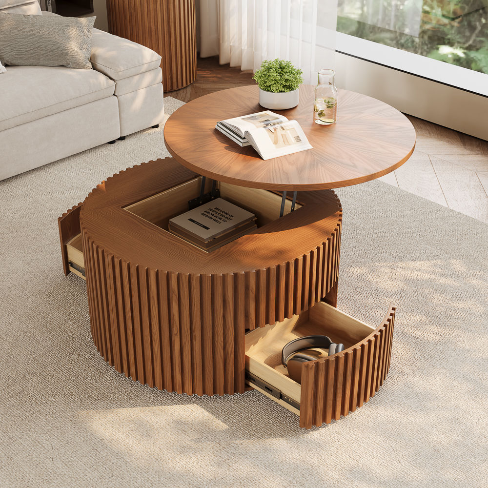 Silva Walnut Color Plywood Coffee Tables