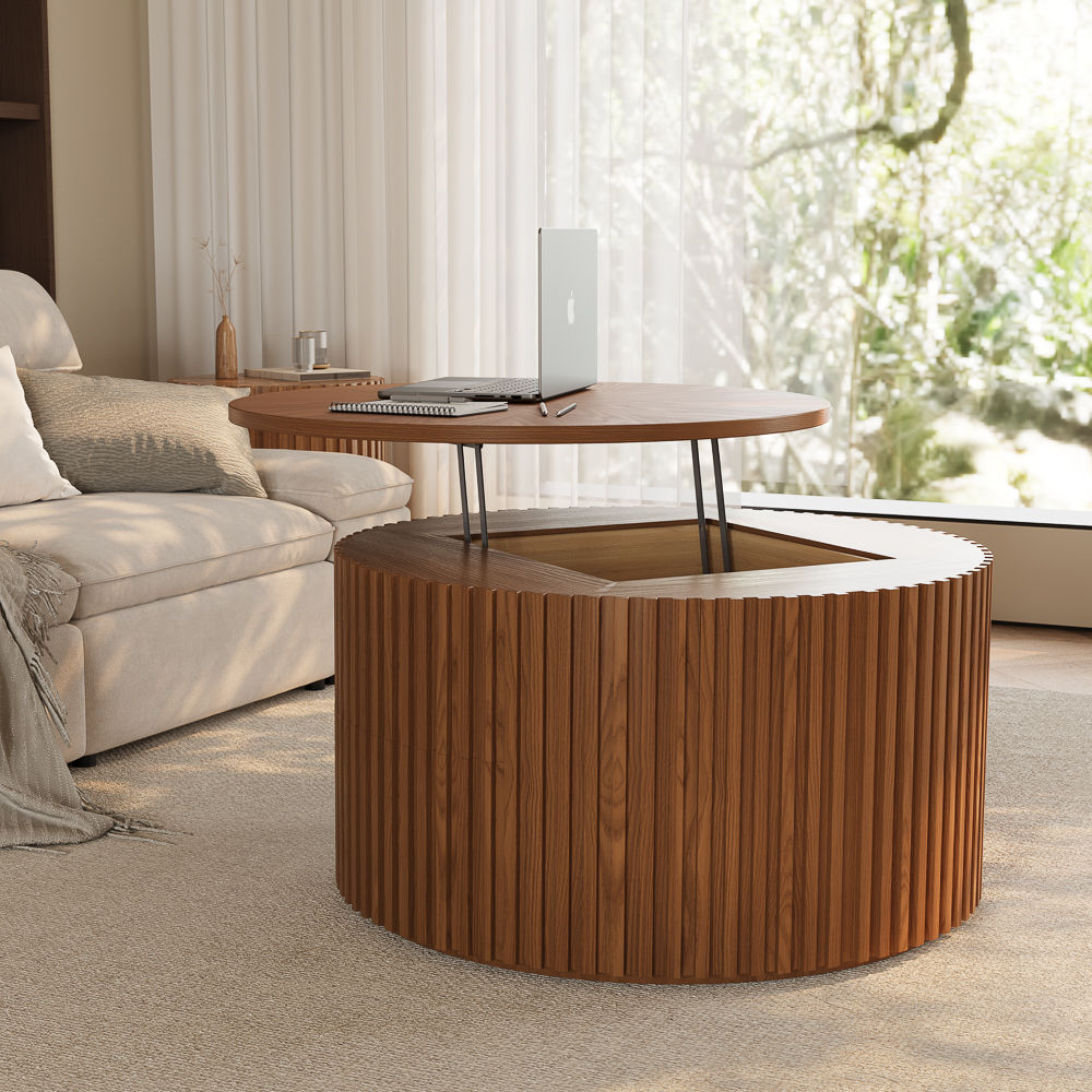 Wood Walnut Color Plywood Coffee Tables