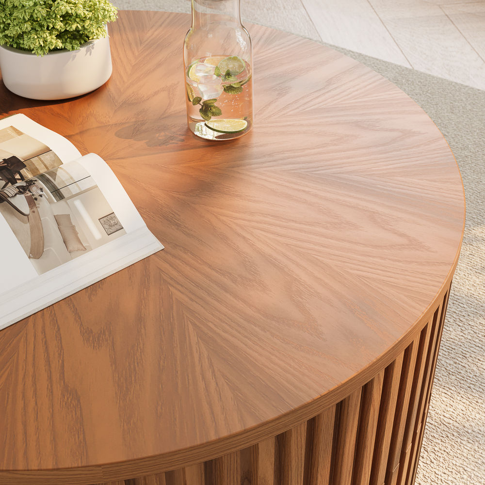 Silva Walnut Color Plywood Coffee Tables