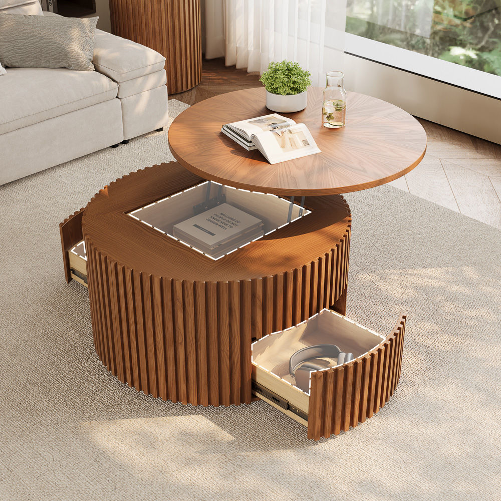 Silva Walnut Color Plywood Coffee Tables