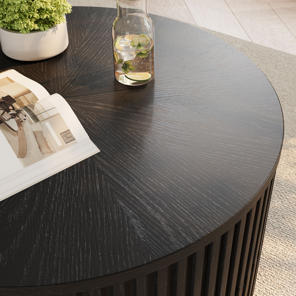 Lift top Black Plywood Coffee Tables