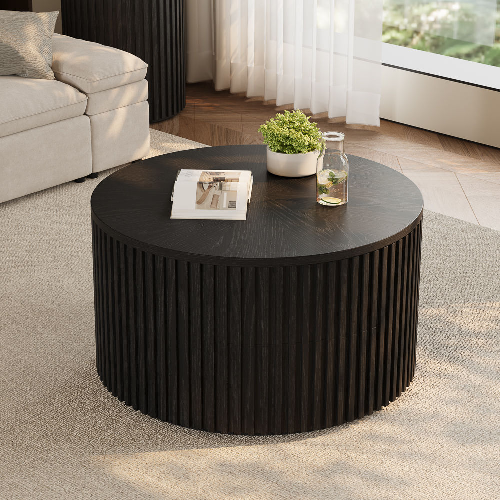 Black Black Plywood Coffee Tables
