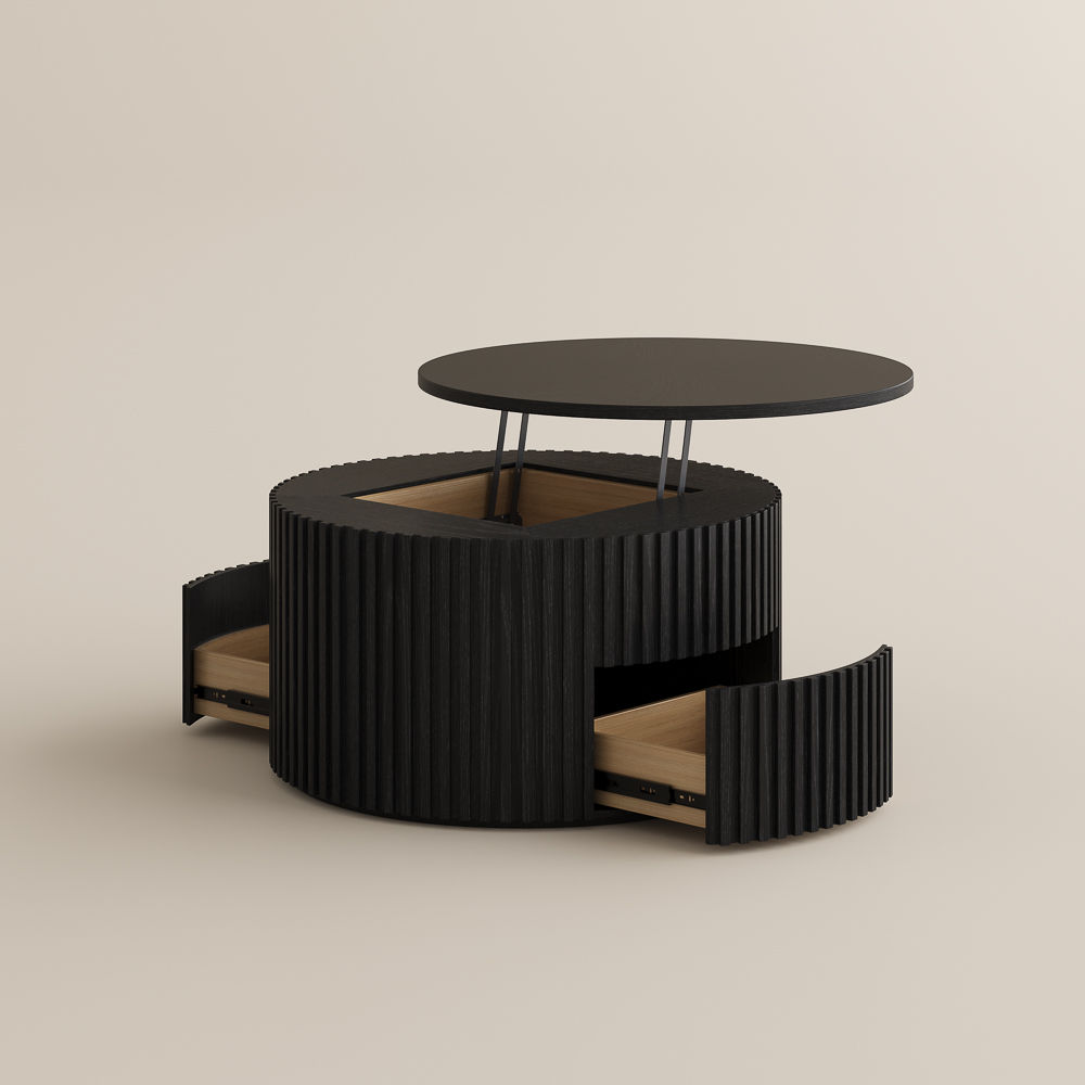 Black Black Plywood Coffee Tables