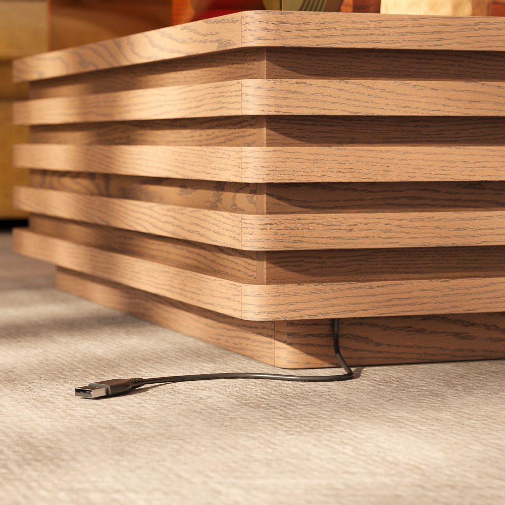 Walnut Walnut Color Engineered Wood Coffee Tables