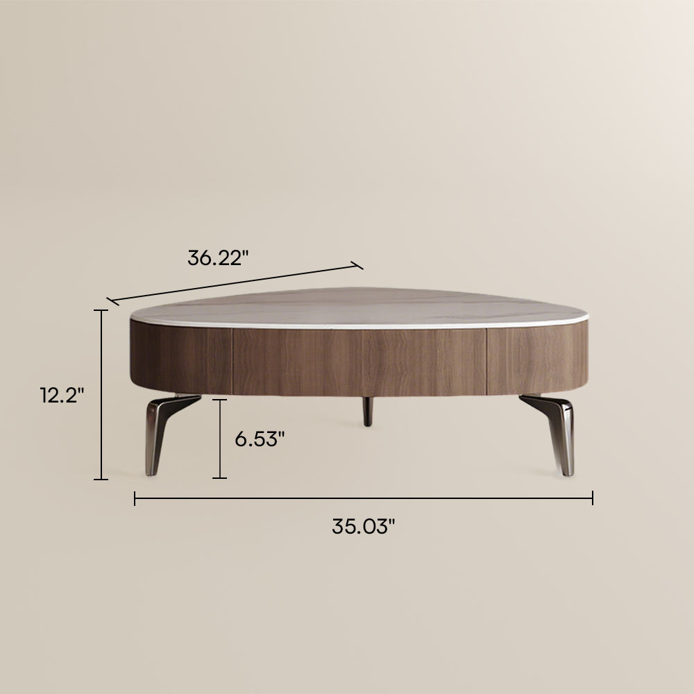 Walnut Walnut Color MDF  Coffee Tables