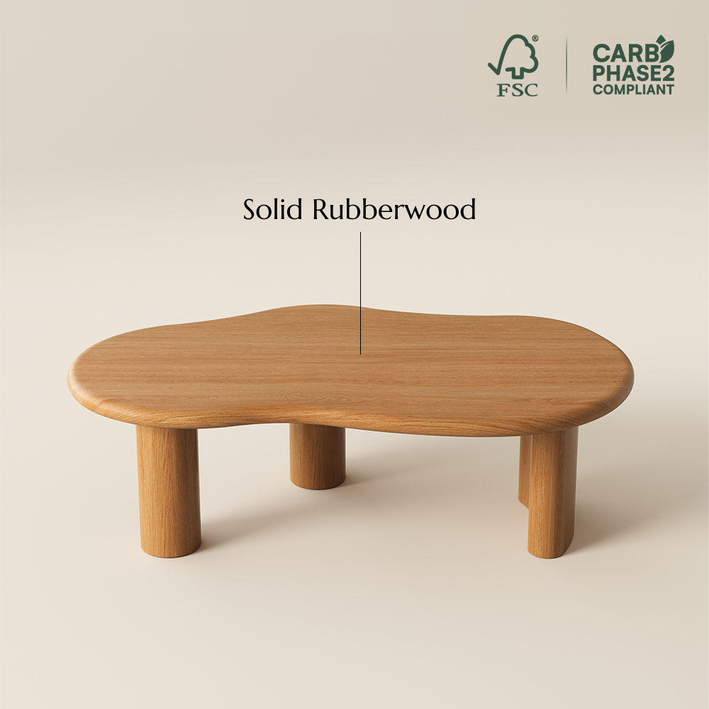 Living Room Chestnut Solid Wood Coffee Tables