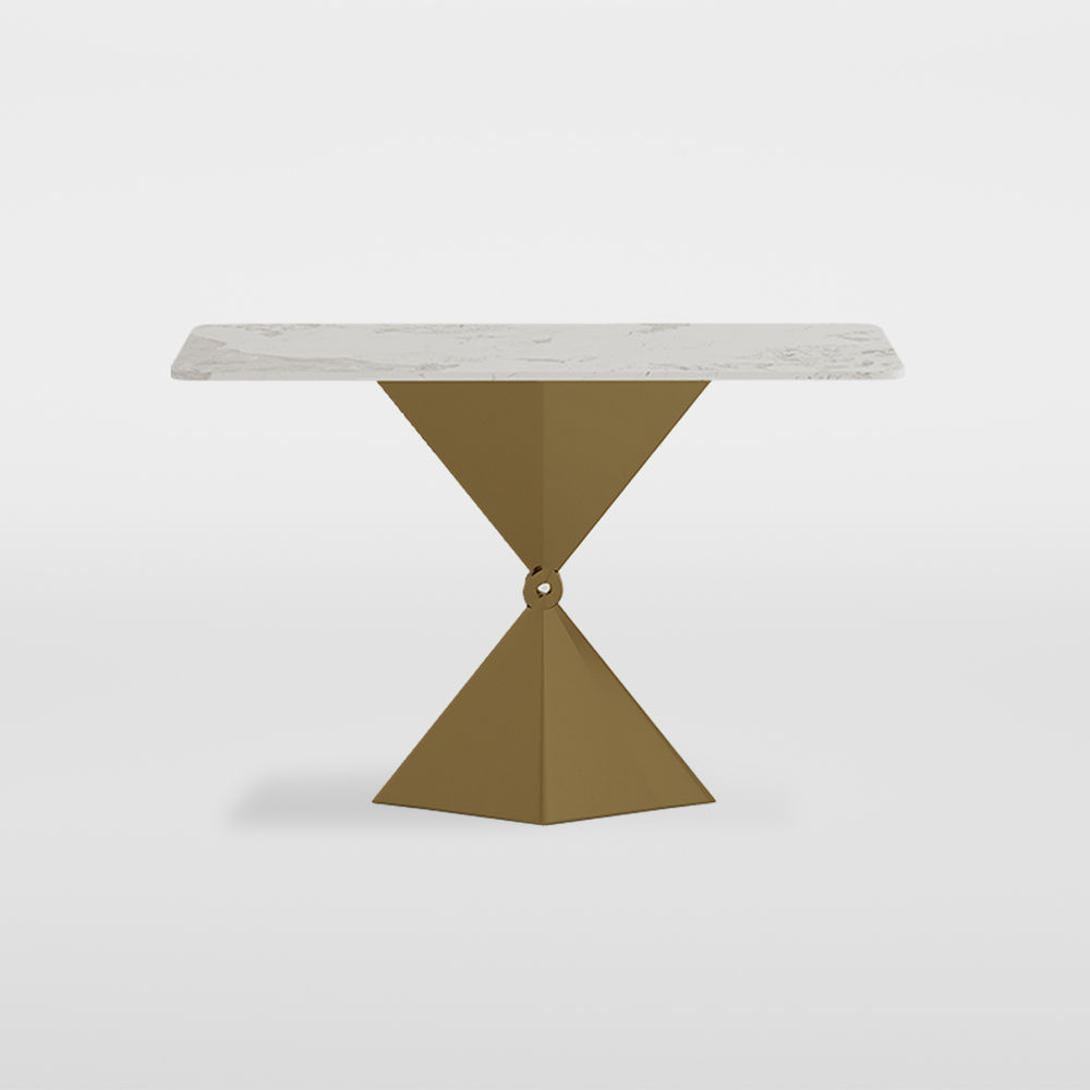Bronze Sintered Stone Console Tables